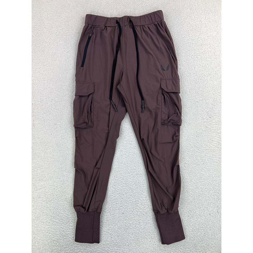 ASRV Jogger Pants Mens Medium Purple Tetra-Lite Cargo High Rib Drawstring